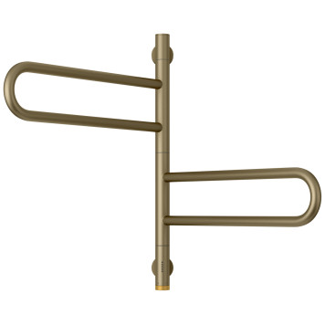 Сунержа Парео 4.0 Полотенцесушитель поворотный электрический 5х53,5х56,7h см, цвет: золотой шёлк мат 32-0823-0567