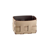 ADJ Корзинка Mini Bottega, 12x19xH13 см., цвет: капучино/шоколад. 1012.04/06