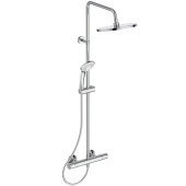 Ideal Standard Ceratherm T25 Душевая система с термостатическим смесителем, верхним душем Oslash;25см., держателем, лейкой для душа и шлангом 150см., цвет: хром. A7627AA