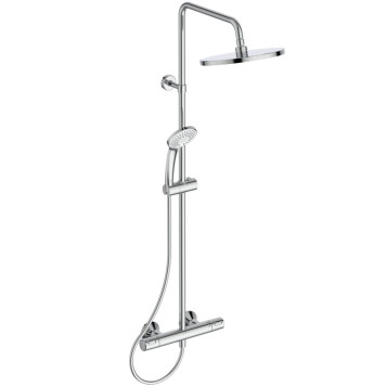 Ideal Standard Ceratherm T25 Душевая система с термостатическим смесителем, верхним душем Oslash;25см., держателем, лейкой для душа и шлангом 150см., цвет: хром. A7627AA