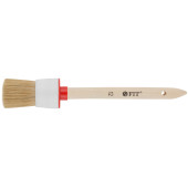 Кисть круглая, натуральная светлая щетина №12 (45 мм)