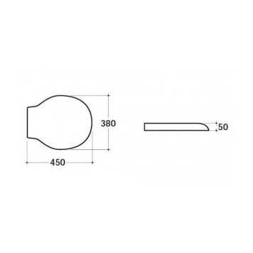 Globo Paestum Сиденье для унитаза из термопластика, с микролифтом, цвет: белый/бронза-1