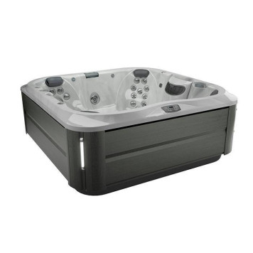 Jacuzzi J375 Минибассейн 231х231х97см, уф+озон, теплоизоляция, подсветка, Bluewave, 3кВТ, цвет Platinum, внешняя панель Smoked Ebony-2