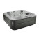 Jacuzzi J375 Минибассейн 231х231х97см, уф+озон, теплоизоляция, подсветка, Bluewave, 3кВТ, цвет Platinum, внешняя панель Smoked Ebony