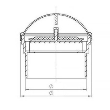 Клапан Ostendorf вакуумный 50 HT-1