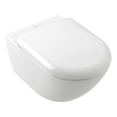 VilleroyBoch Antao Унитаз подвесной, безободковый, (без сиденья), CeramicPlus, цвет: альпийский белый. 4674T0R1