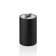 Decor Walther Black Stone DMD M Баночка универсальная 13x8см, с крышкой, настольная, цвет: черный матовый / сталь матовая. 0971365