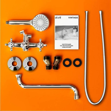 D6095000 Смеситель для ванны/душа с душ.гарнитуром-3