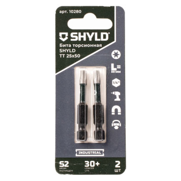 Бита SHYLD торсионная Torx Tamper 25х50 (2шт.)(10280)