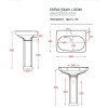 Artceram CIVITAS Раковина 68х50 см, 1 отв., подвесная, цвет: белый. CIL001 01 00 *1