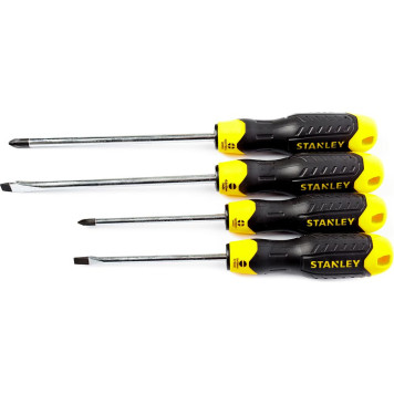 Набор отверток Stanley 4шт Cushiongrip (5х100; pl6,5х200; ph1x75, ph2x150) 0-65-013