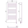 Сунержа Модус 3.0 Полотенцесушитель электрический 40x80h, прав., цвет: сатин 071-5701-8040