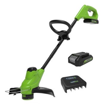 Триммер аккумуляторный Greenworks G24LT25, 24v( с АКБ 2 А·ч и ЗУ)-1