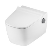 TECEneo Унитаз-биде подвесной 54х36х36см, безободковый, смыв Tornado, с крепежом, цвет: белый. 9700205