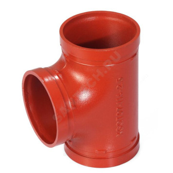 Тройник равн п/муфту Ду100(Дн108) грувлок XGQT07 JIANZHI