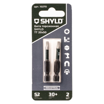 Бита SHYLD торсионная Torx Tamper 20х50 (2шт.)(10270)