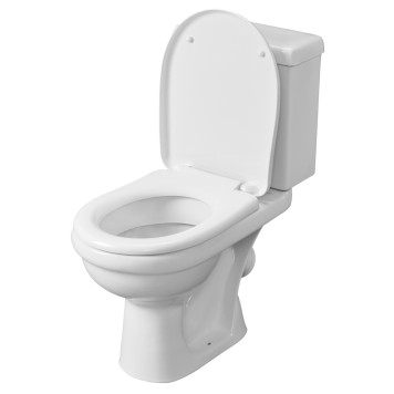 1P4053S0000BF Унитаз-компакт Визит белый, сидение полипропилен (арт.188053S0020B0), кос вып 1.P405.3.S00.00B.F