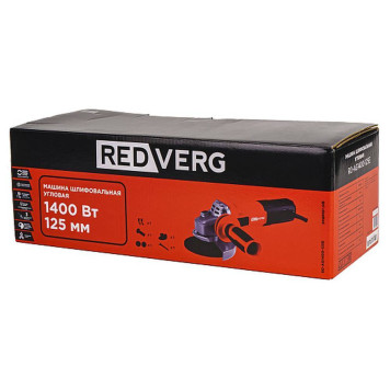 Машина шлифовальная угловая REDVERG RD-AG1400-125E-8