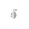 Молдинг гладкий DECOMASTER DP-8032F гибкий (30*12*2400мм)