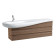 Laufen Alessi One Тумба с раковиной, 160х50см, с 2 выдвиж. ящиками, подвесная, покрытие LLC, цвет: орех/белый