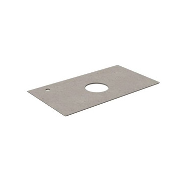 Kerama Marazzi Magica Столешница из керамогранита для накладных раковин Риккарди 90см, с 1 отв., цвет: серый матовый-1