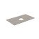 Kerama Marazzi Magica Столешница из керамогранита для накладных раковин Риккарди 90см, с 1 отв., цвет: серый матовый