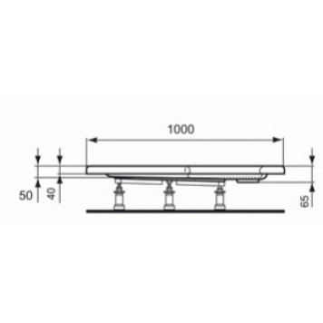 СНЯТ Id. Stand K856167 Полистироловая опора для поддона Hot S Plus 90 cm K856167