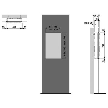 Laufen Frame 25 Монтажная рама для зеркальных шкафов, 4.0830.1/2, 4.0831.1/2, 4.0832.1/2. 4.0838.0.900.000.1-1
