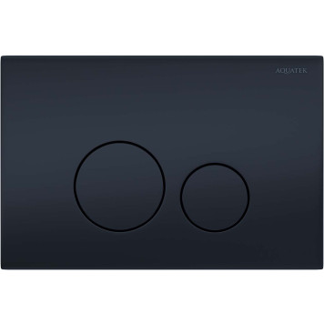 KDI-0000037 (023D) Панель смыва нержавеющая сталь, цвет Черный матовый (клавиши круглые) KDI-0000037