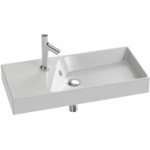 RYTHMIK EXP112-Z-00 Подвесная раковина-столешница гладкая нижняя поверхность, Ш80Г37 см. Одно отверстие для смесителя. Может устанавливаться на мебе EXP112-Z-00