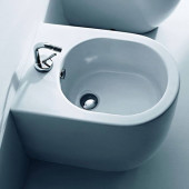 Kerasan Flo биде приставное 52х36см, с 1 отв. под смеситель, цвет: белый. 312001*1