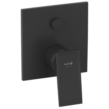 Kludi 547593975 DECUS Встраиваемый смеситель для ванны и душа, SLIM.BOXX 88022 черный мат 547593975