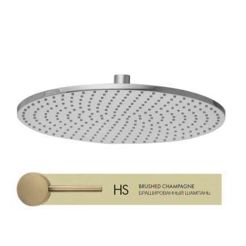 Верхний душ, Fima Carlo Frattini, Showerhead, 300-300, цвет-брашированный шампань