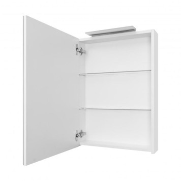 Roca Oleta Зеркальный шкаф 50х70см, SX, c LED-светильником, цвет: белый матовый. A857643501-1