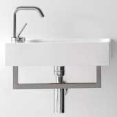 Kerasan Cento Раковина 45х25 см, 1 отв., подвесная, цвет: белый. 353701L*1 Kerasan Cento Раковина 45х25 см, 1 отв., подвесная, цвет: белый. 353701L*1