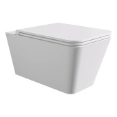 Alice Hide Square Унитаз 55х35см., подвесной, безободковый, без сиденья и крышки, цвет: белый матовый. 31210109,  FIX10