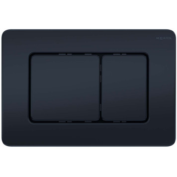 KDI-0000040 (003D) Панель смыва нержавеющая сталь, цвет Черный матовый (клавиши квадрат) KDI-0000040