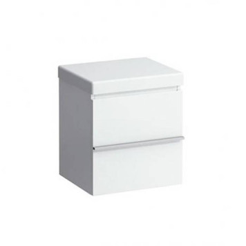 Laufen Case Тумба на колесиках 46x38.5x50.5см., 1 ящик, дополнительный внутренний ящик, цвет: белый глянцевый. 4.0205.1.075.475.1