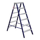 Стремянка Алюмет 6 ступени двухсторонняя стальная (MD8206) Стремянка Алюмет 6 ступени двухсторонняя стальная (MD8206)