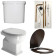 871111+878011+BOBR+MS87NC CLASSIC SET Приставной унитаз со сливом в стену+Бачок верхний+Смывной механизм с высокой трубой БРОНЗА+Сиденье Орех грецкий SET_CLASSIC_BR