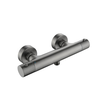 AQ1363BGM ЕВРОПА термостатический смеситель для душа, оружейная сталь (шлиф. черный хром) AQ1363BGM