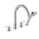 Hansgrohe Vernis Shap Смеситель на край ванны, на 4 отв, цвет: хром
