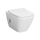 7082B003-7209 Подвесной унитаз Integra Square 54 см, безободковый с функцией биде и встроенным смесителем (НУЖНА КРЫШКА 191-003-009, 810-003-009) 7082B003-7209