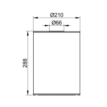 04989510051 UNIVERSALARTIKEL Ведро для мусора, вместимость: 5 л, белый лак (RAL 9010)/белый (RAL 9010) 04989510051-1