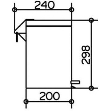 04988010000 PLAN Мусорное ведро напольное 5 л, хром 04988010000-2