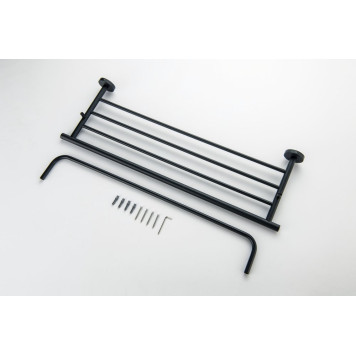 AQ4215MB ОБЕРОН полка для полотенец, матовый черный AQ4215MB-1