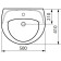 LYRA 1427.0.000.104.1 раковина 50х41 см /Тосно/ 1427.0.000.104.1