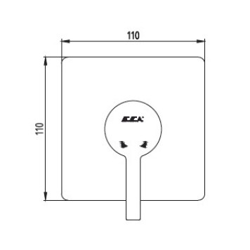102167104HEX-K MINA смеситель для душа (внешняя часть) 102167104HEX-K-1