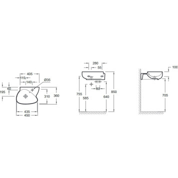 EGK112-00 NOUVELLE VAGUE Рукомойник EGK112-00-2