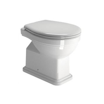 871111+878011+BOBR+MS87NC CLASSIC SET Приставной унитаз со сливом в стену+Бачок верхний+Смывной механизм с высокой трубой БРОНЗА+Сиденье Орех грецкий SET_CLASSIC_BR-1